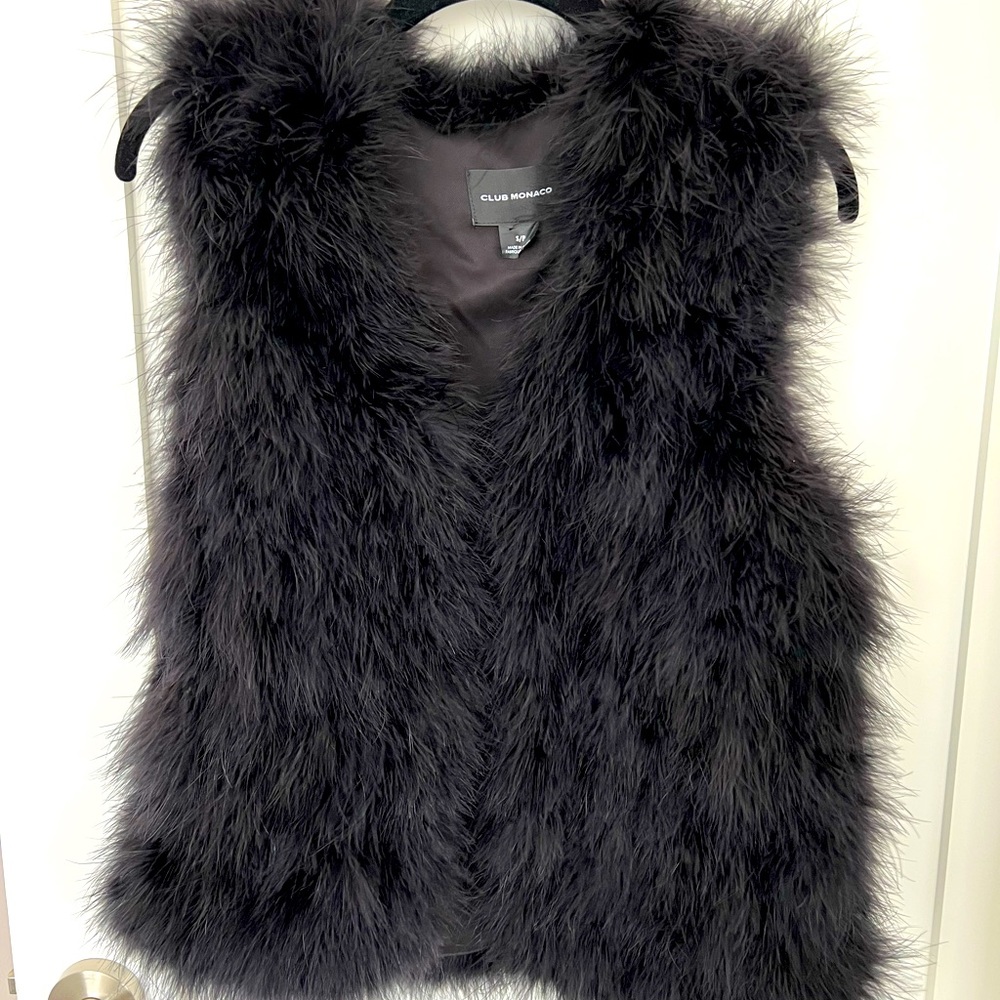 Faux fur vest
